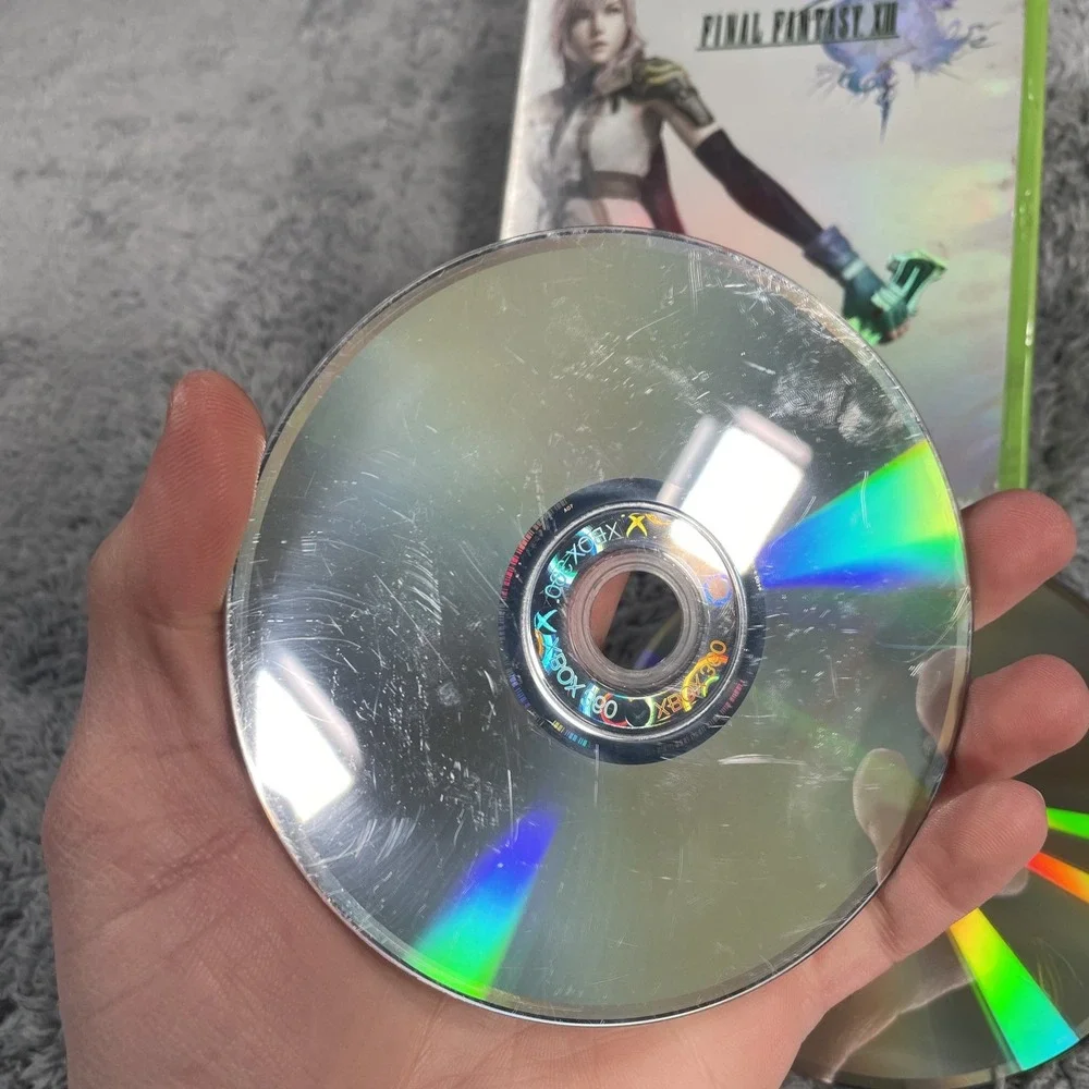 Final Fantasy XIII (Microsoft Xbox 360, 2010) Disks 1, 2, And 3 Tested Working